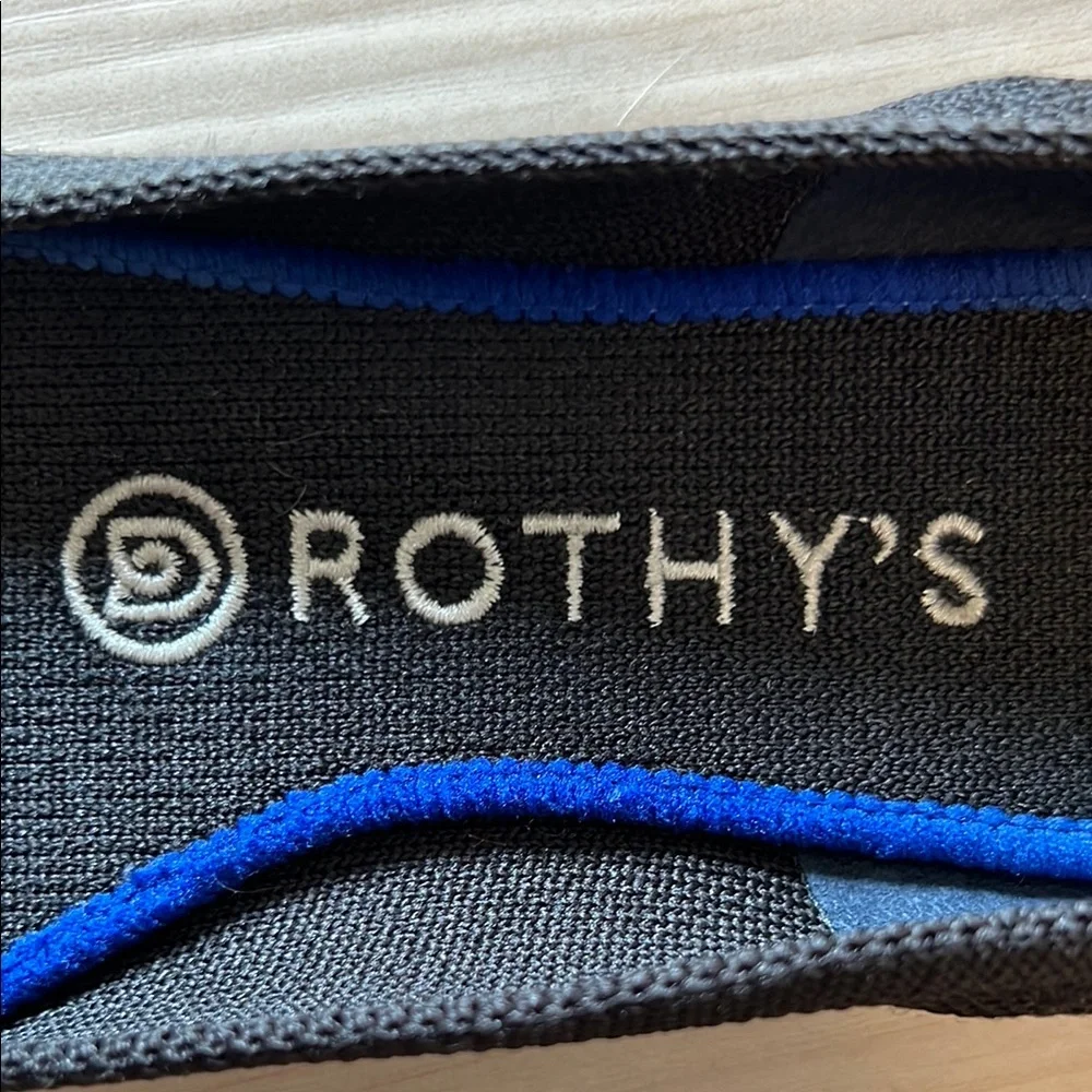 Rothy's Black Flats Elegant Minimalist Design - Picture 2 of 5